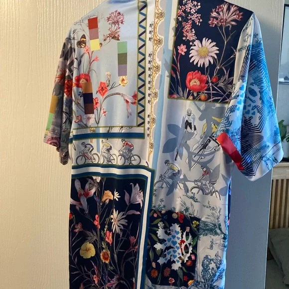 Floral Multicolor Casual Button Down Shirt - Picture 2 of 3